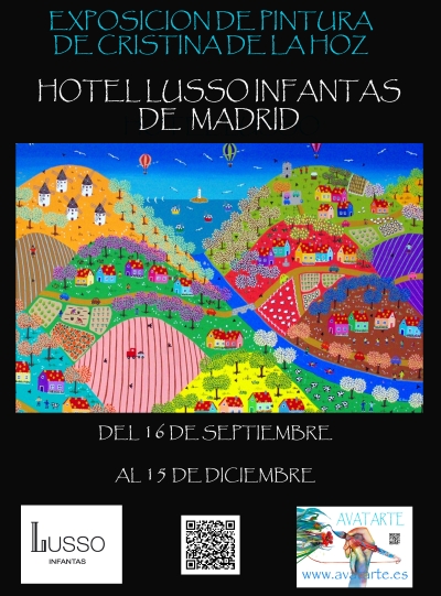 EXPOSICION DE PINTURA DE CRISTINA DE LA HOZ EN EL HOTEL LUSSO INFANTAS DE MADRID