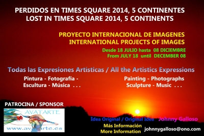Proyecto internacional de imágenes PERDIDOS EN TIMES SQUARE 2014, 5 CONTINENTES